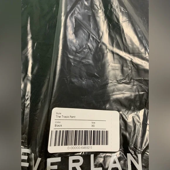 Everlane Men's the track pant Joggers XS in organic cotton black - Picture 10 of 11